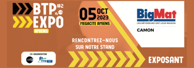 Nous sommes présents à BTP Expo à Amiens