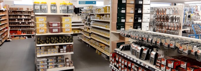 Notre rayon Visserie et Fixations de votre agence n'attend plus que vous et vos projets