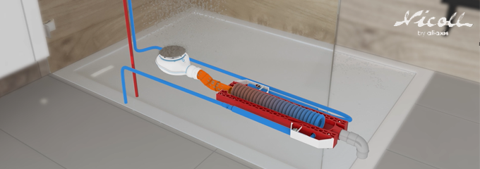 Optimisez votre consommation d’énergie dans votre salle bain grâce au récupérateur de chaleur sur eaux usées de chez Nicoll !