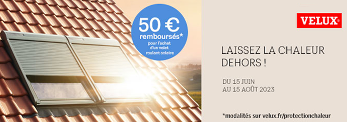 Promo sur les volets roulant VELUX à partir du 15 juin !