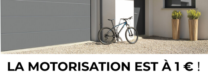 La motorisation de porte de garage Sectionnelle ou Latérale Novoferm à 1 € !!