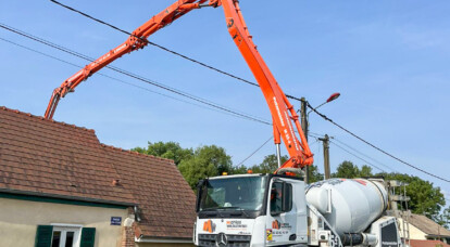 Livraison de béton en toupie !