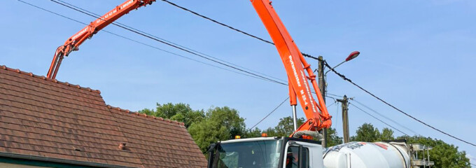 Livraison de béton en toupie !