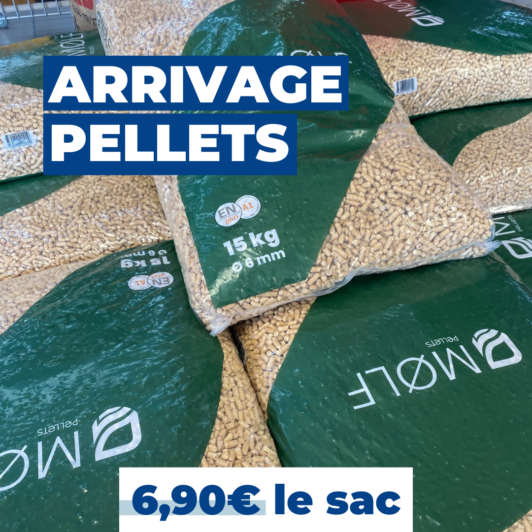 Promotion arrivage pellets