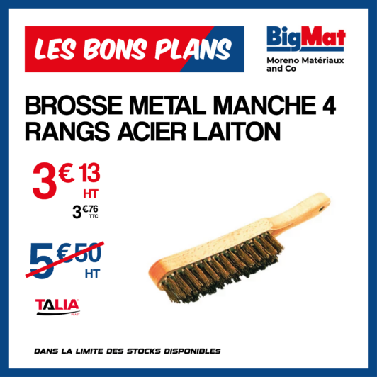 BROSSE METAL MANCHE 4