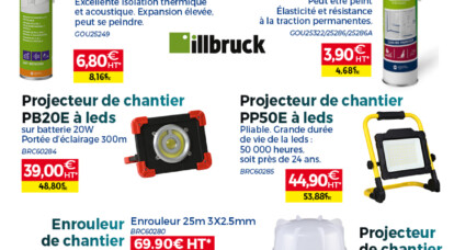 Promotions sur l'outillage et les cartouches silicone et polyuréthane.