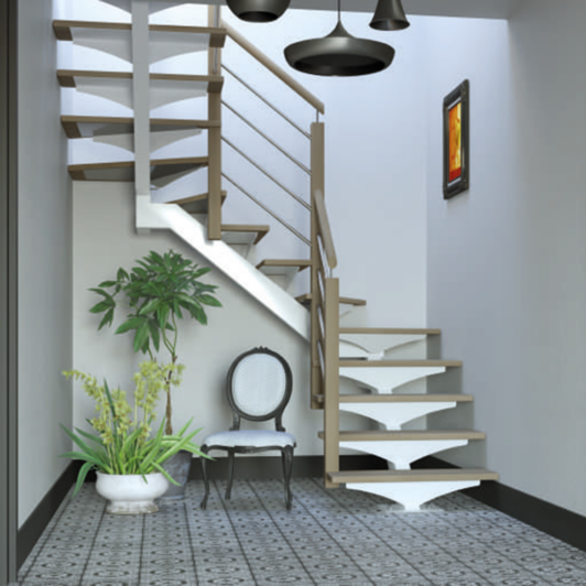 ESCALIER STYLE À L’ANGLAISE