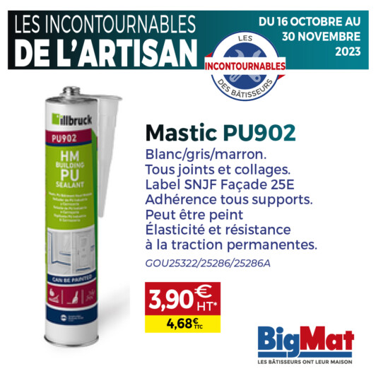 Promotion sur cartouches silicone, mousses polyuréthane, enrouleurs et projecteurs de chantier.