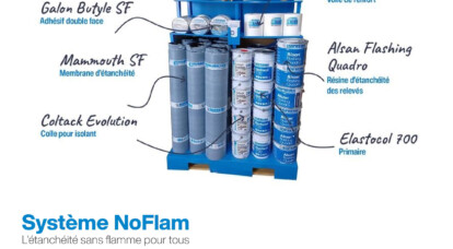 Le système d'étanchéité sans flamme NoFlam de SOPREMA est disponible dès maintenant !