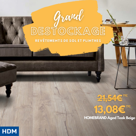 Sol stratifiés et plinthes : GRAND DESTOCKAGE