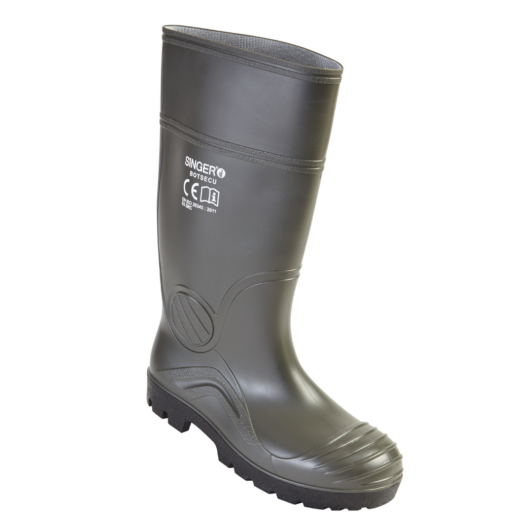 Botte P.V.C verte embout acier. S5 SRC