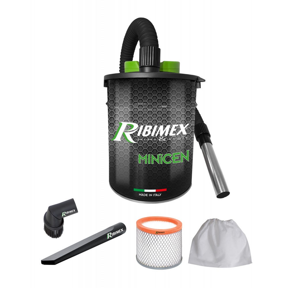 OXEO Aspirateur à Cendres 800W - 4L - Filtre HEPA Lavable - Special Poêle à Granulés/Pellets - Buse Métallique