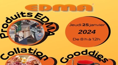 A Auch, invitation à la matinée technique avec EDMA, fabricant français d'outillage, jeudi 25 janvier en matinée.