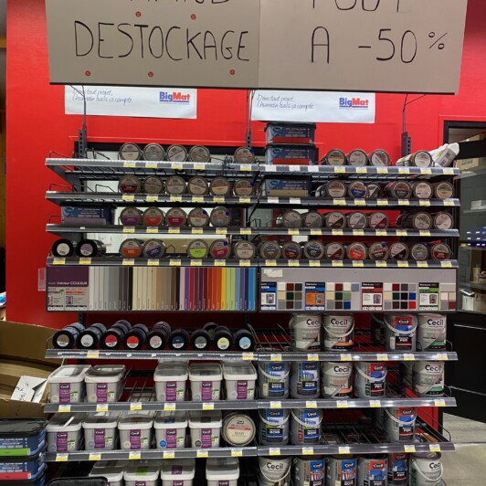 Promotion -50% sur les peintures