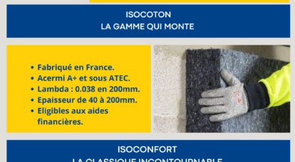 Au magasin de Fleurance, mardi 27 février, Isover présente les isolants Isoconfort et Isocoton.