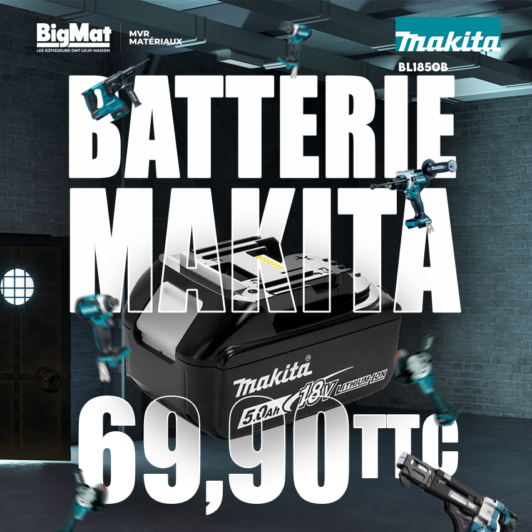 Batterie MAKITA BL1850B - Li-ion 18V- 5Ah