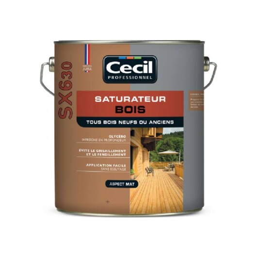 Saturateur Cecil bois SX630 1 litre - Tous bois et tous supports