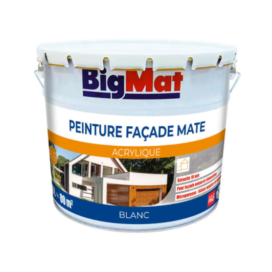 Peinture façade PEF acrylique 10 litres — Blanc