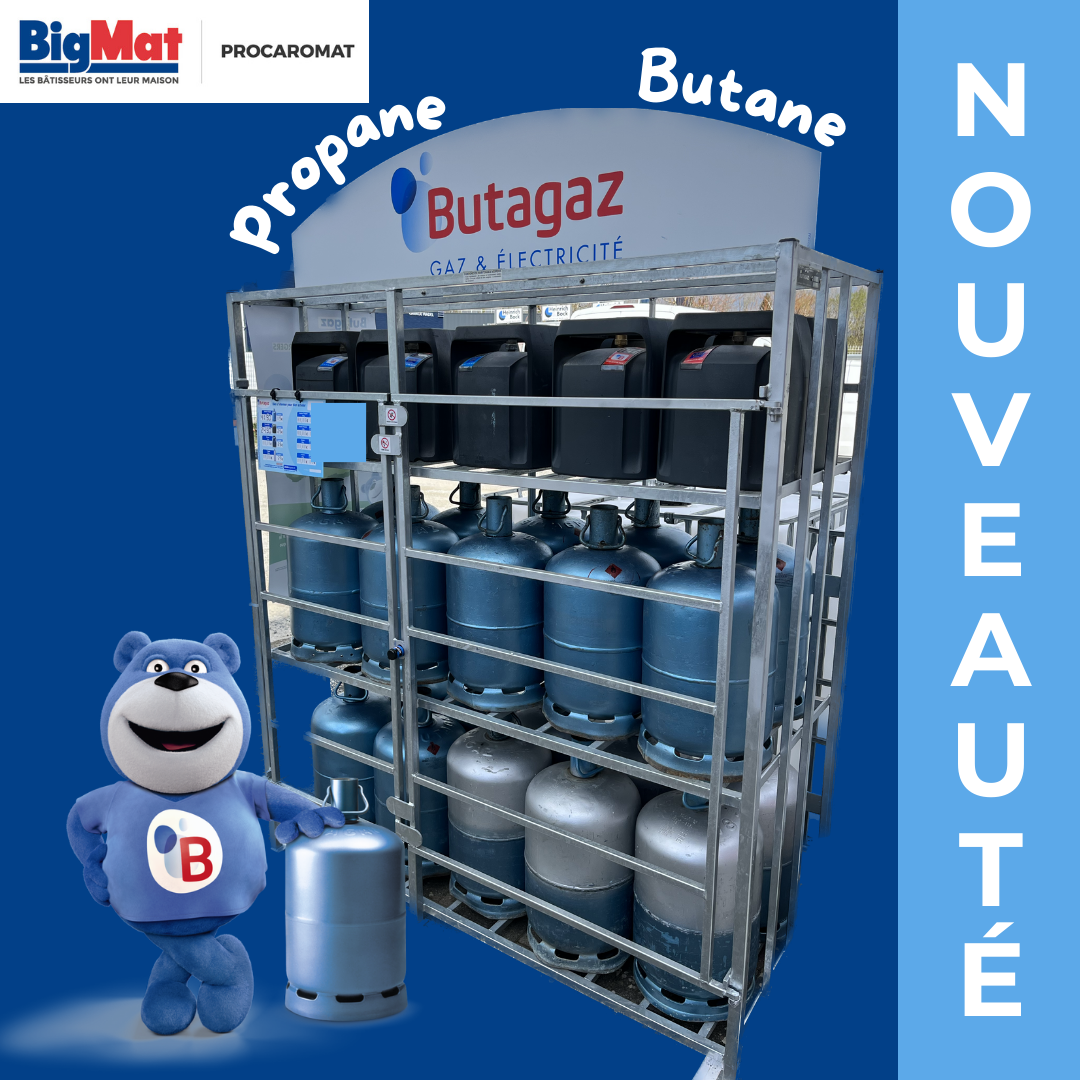 NOUVEAUTÉ BUTAGAZ CHEZ BIGMAT PROCAROMAT BigMat