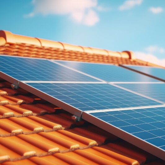 Panneaux PHOTOVOLTAIQUES en SUR-IMPOSITION