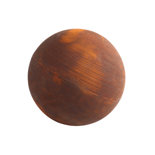 Sphère pleine en métal oxydée - Diamètre 50 - Pernez Herman