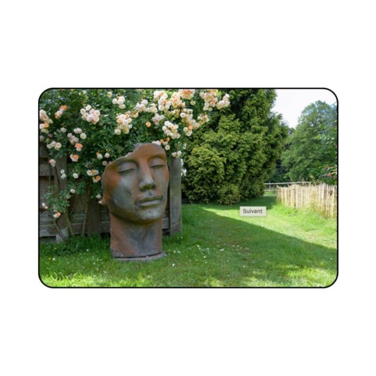 Visage Homme Demi Rouille 25x17x50 cm - 15 kilos - Penez Herman