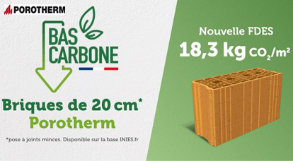 Nouvelle Fiche de Déclaration Environnementale et Sanitaire (FDES) briques bas carbone