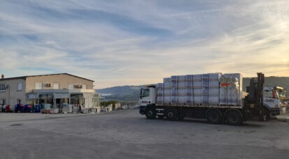 Levée de soleil sur notre dépôt du Puy ! 