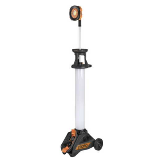 Projecteur LED TU 23051 M FR à 360° / Mât d'éclairage de chantier
