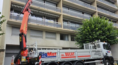 Zoom sur cette mise à l'étage à environ 17m de haut