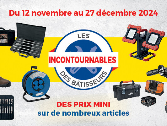 Outillage et équipements sur chantier : 13 produits incontournables en promotion.