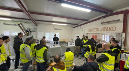 Chez Parex Lanko, formation continue des ATC à la pose du carrelage