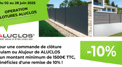Opération Clôture brise-vue ALUCLOS