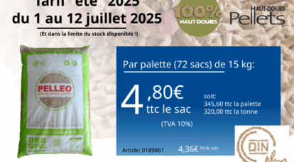 Opération granulés de bois de chauffage en sacs - été 2025