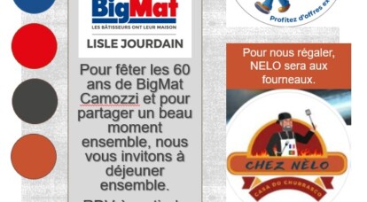 Avec ses partenaires professionnels, BigMat Camozzi fête ses 60 ans à L’Isle Jourdain.