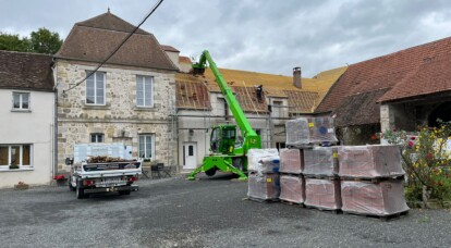 Chantier en cours à Hermé (77) – Rue Émile Tripé