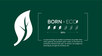 Born Eco – la nouvelle gamme de Pavigrès pensée et conçue pour réduire l’impact environnemental avec une réduction de l’utilisation des ressources naturelles pouvant aller jusqu´à 55%