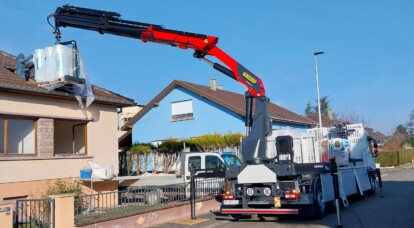 Notre nouveau camion BigMat Simler est déjà sur le terrain