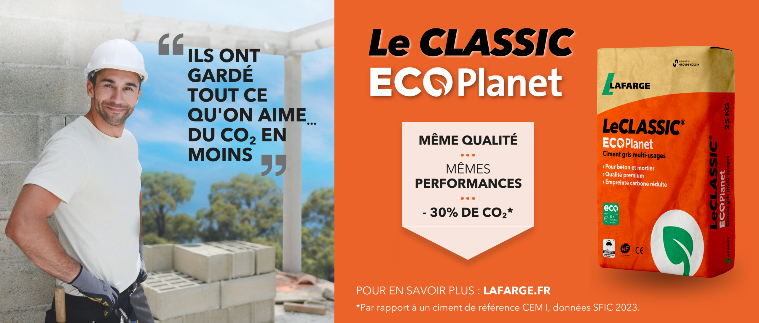 Ciment Bas Carbone Lafarge - ciment gris multiusage